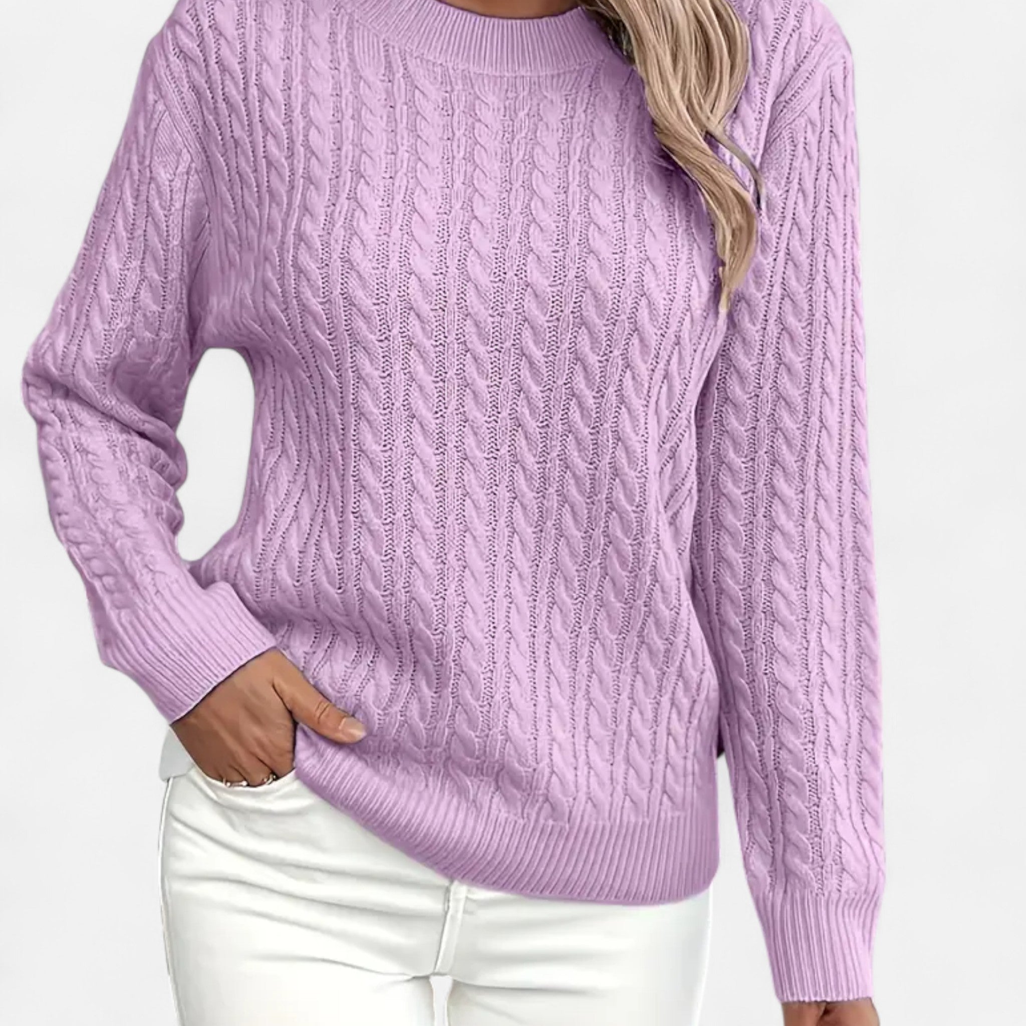 Gilduro | Women’s Casual Loose-Fit Round Neck Sweater