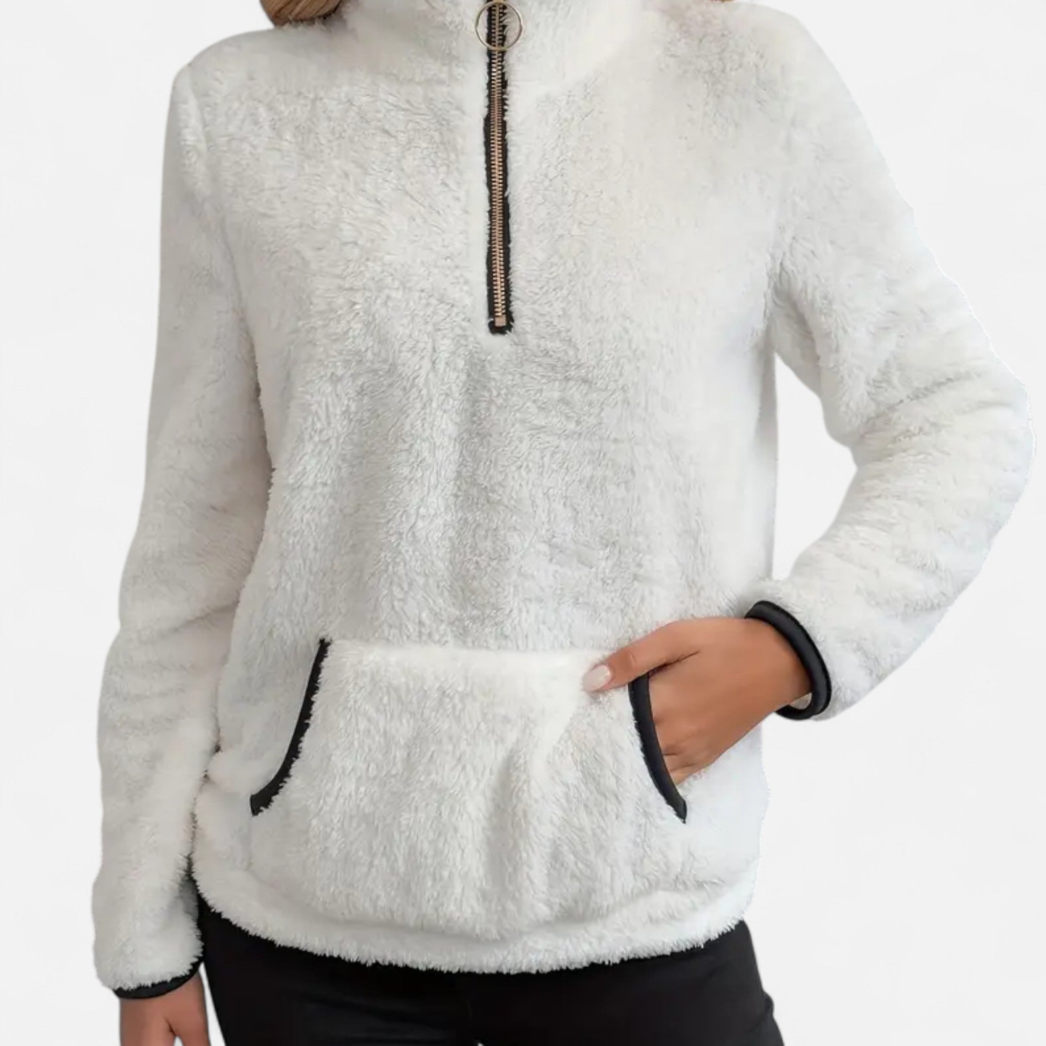 Gilduro | Women’s Autumn-Winter Half Zip Plush Sweatshirt