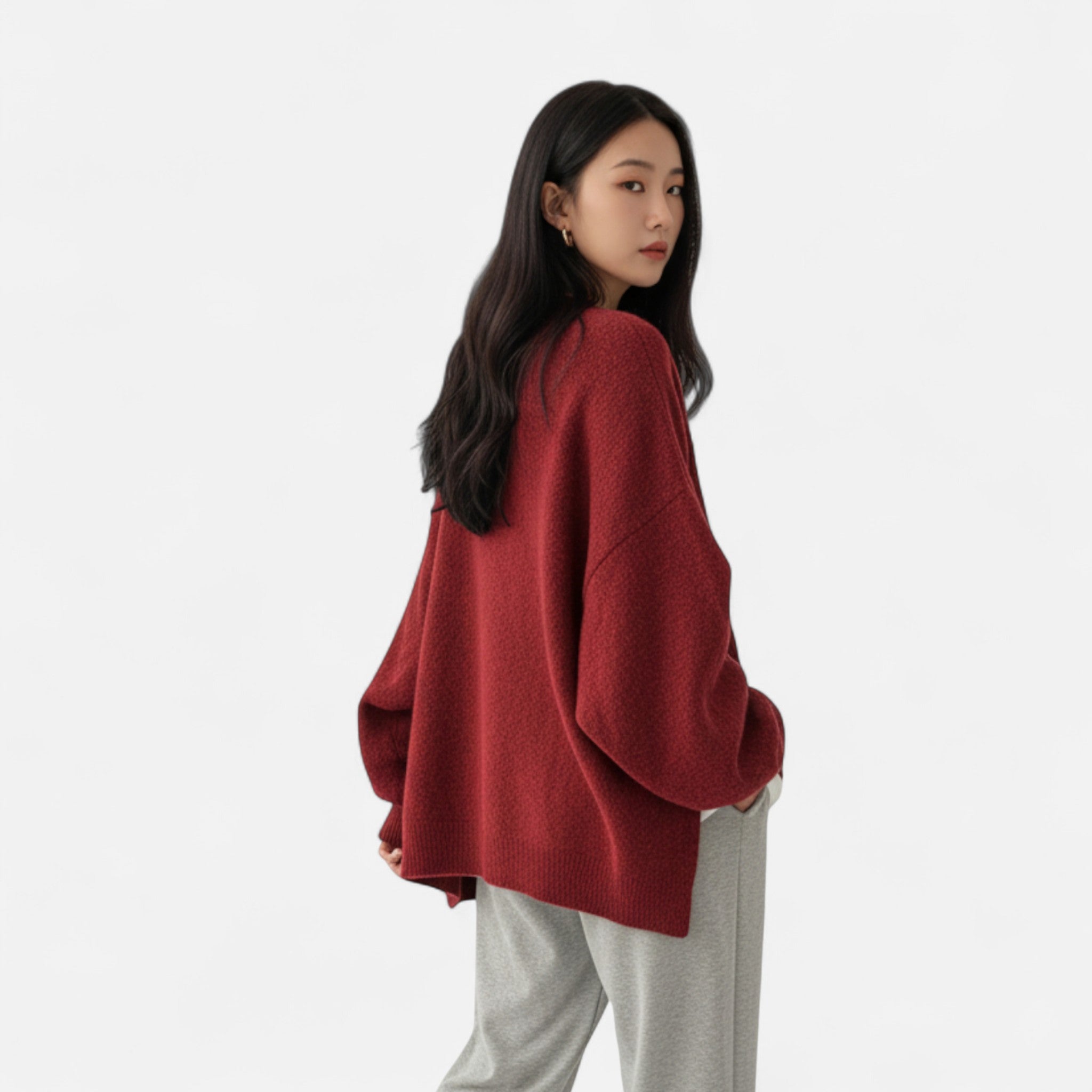 Gilduro | Women’s Classic Crew Neck Knit Sweater