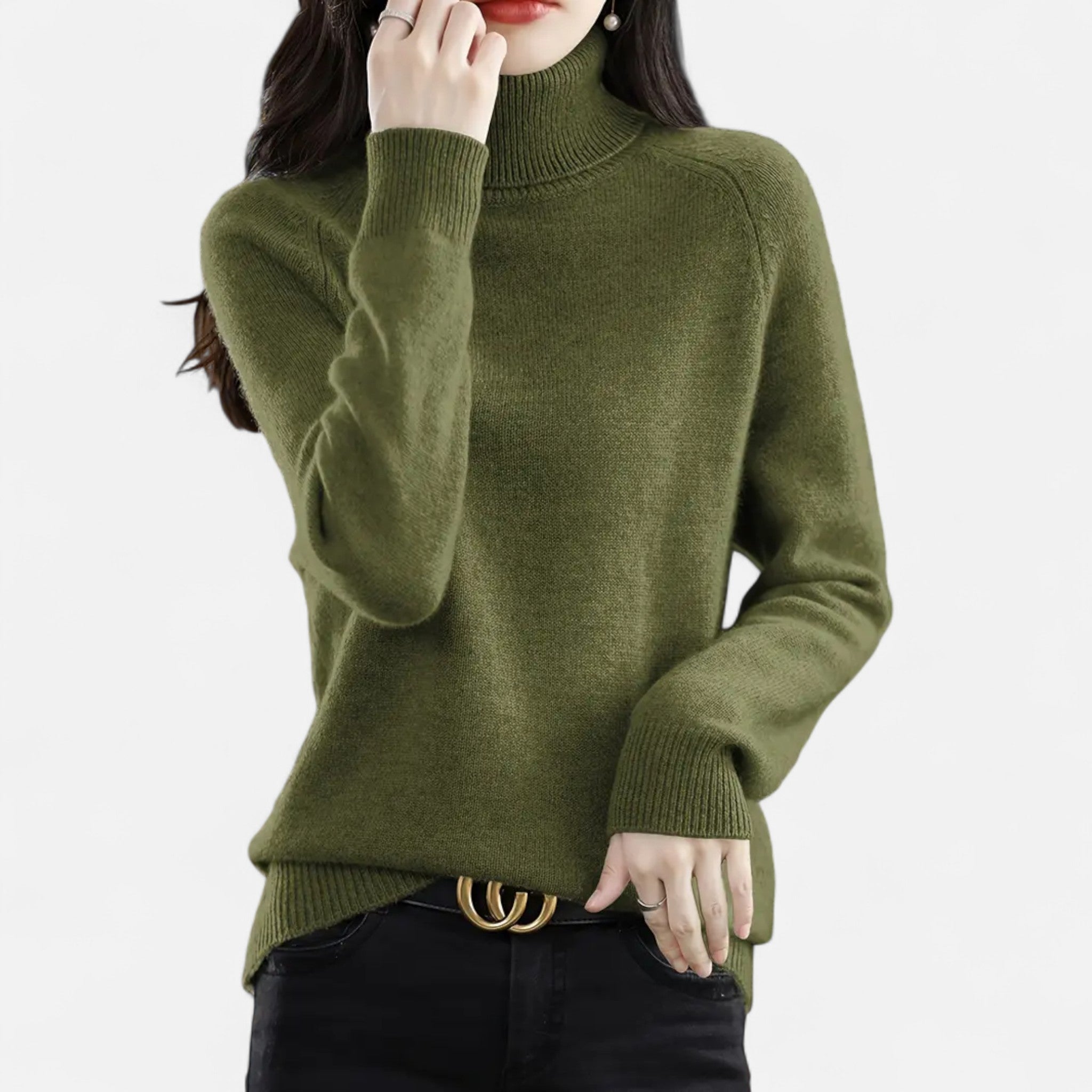 Gilduro | Women’s Classic Turtleneck Knit Sweater