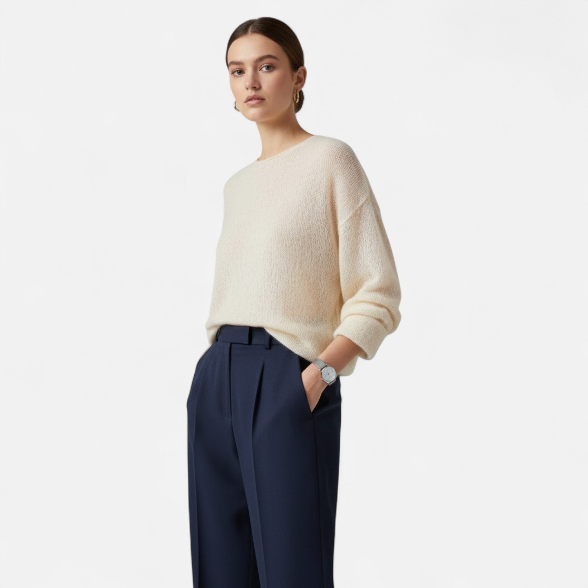 Gilduro | Women’s Autumn-Winter Soft Round Neck Pullover Sweater