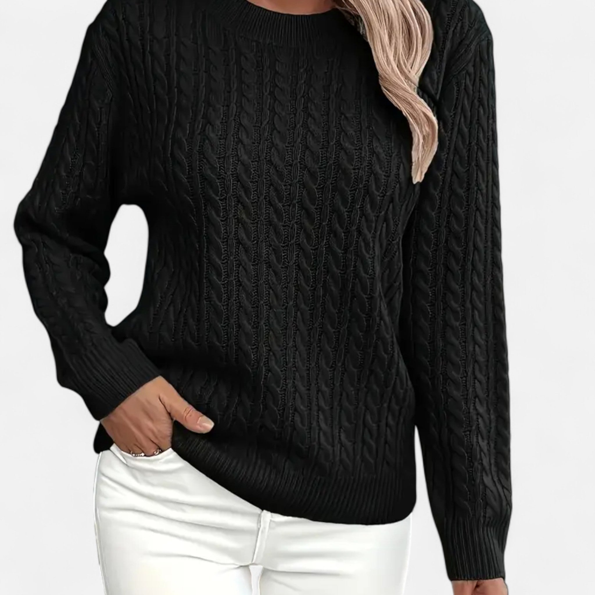 Gilduro | Women’s Casual Loose-Fit Round Neck Sweater
