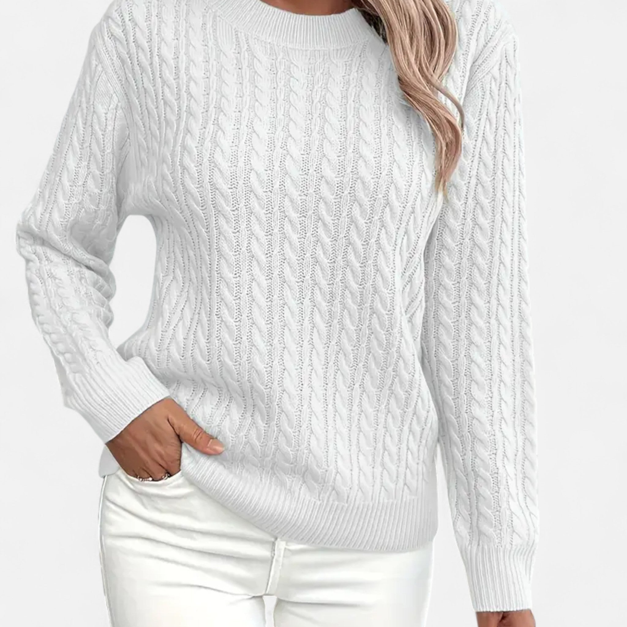 Gilduro | Women’s Casual Loose-Fit Round Neck Sweater
