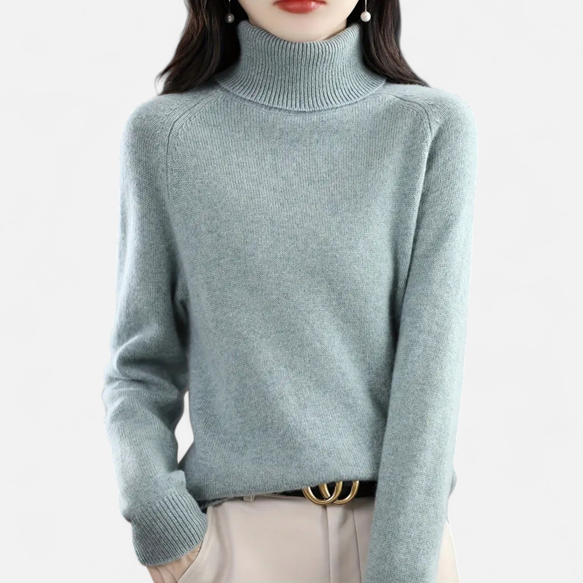 Gilduro | Women’s Classic Turtleneck Knit Sweater