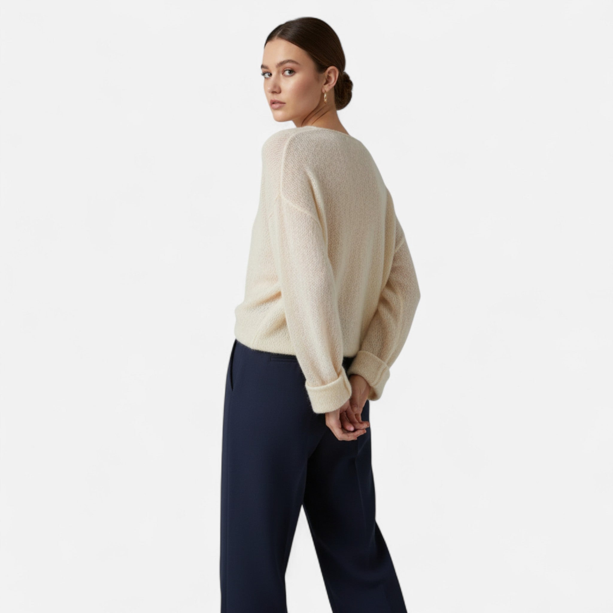 Gilduro | Women’s Autumn-Winter Soft Round Neck Pullover Sweater