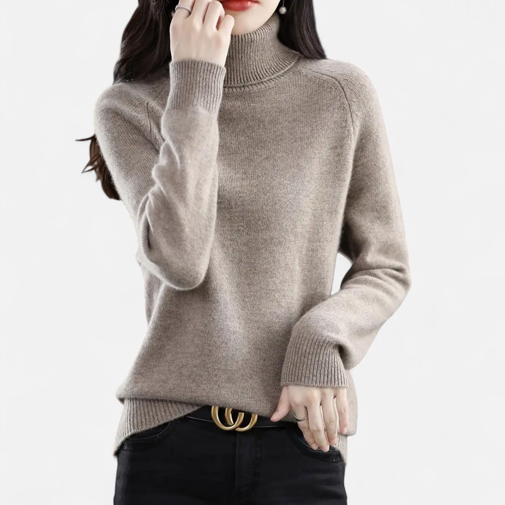 Gilduro | Women’s Classic Turtleneck Knit Sweater