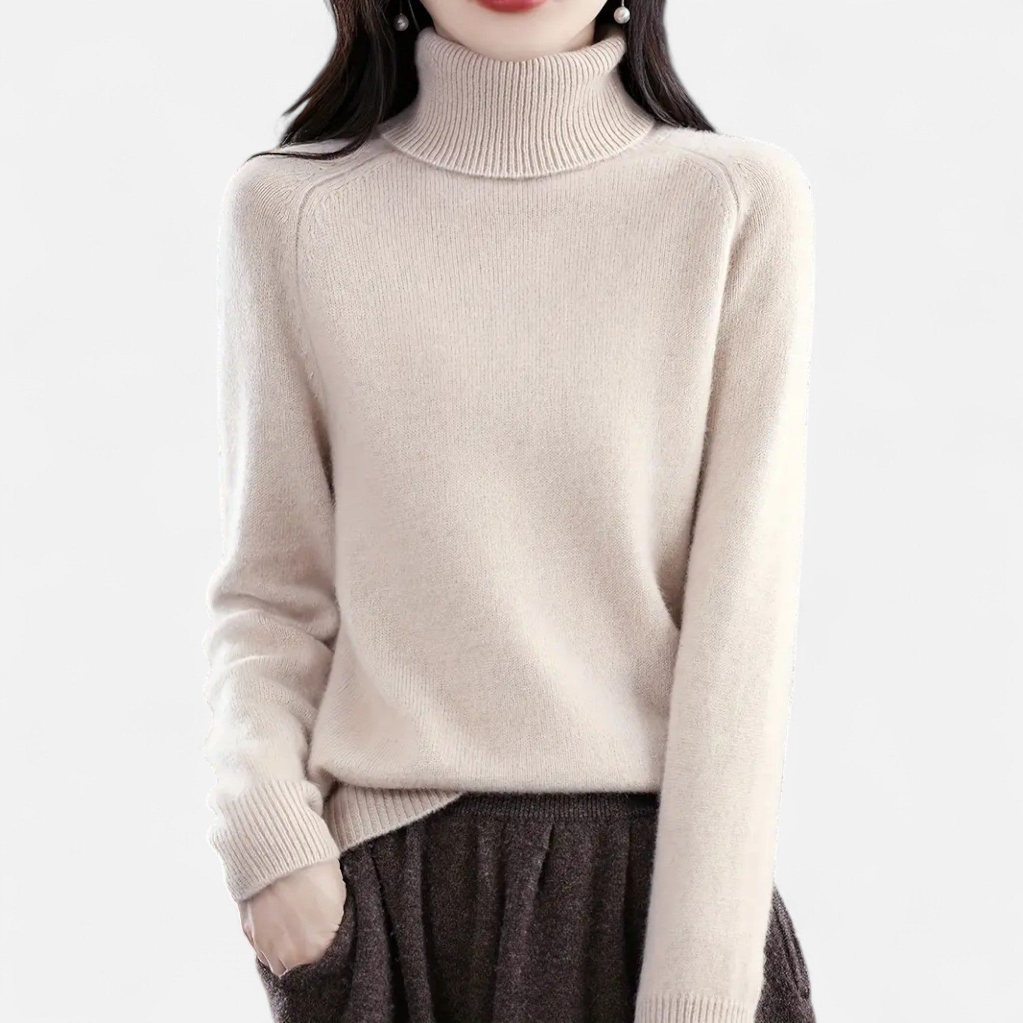 Gilduro | Women’s Classic Turtleneck Knit Sweater
