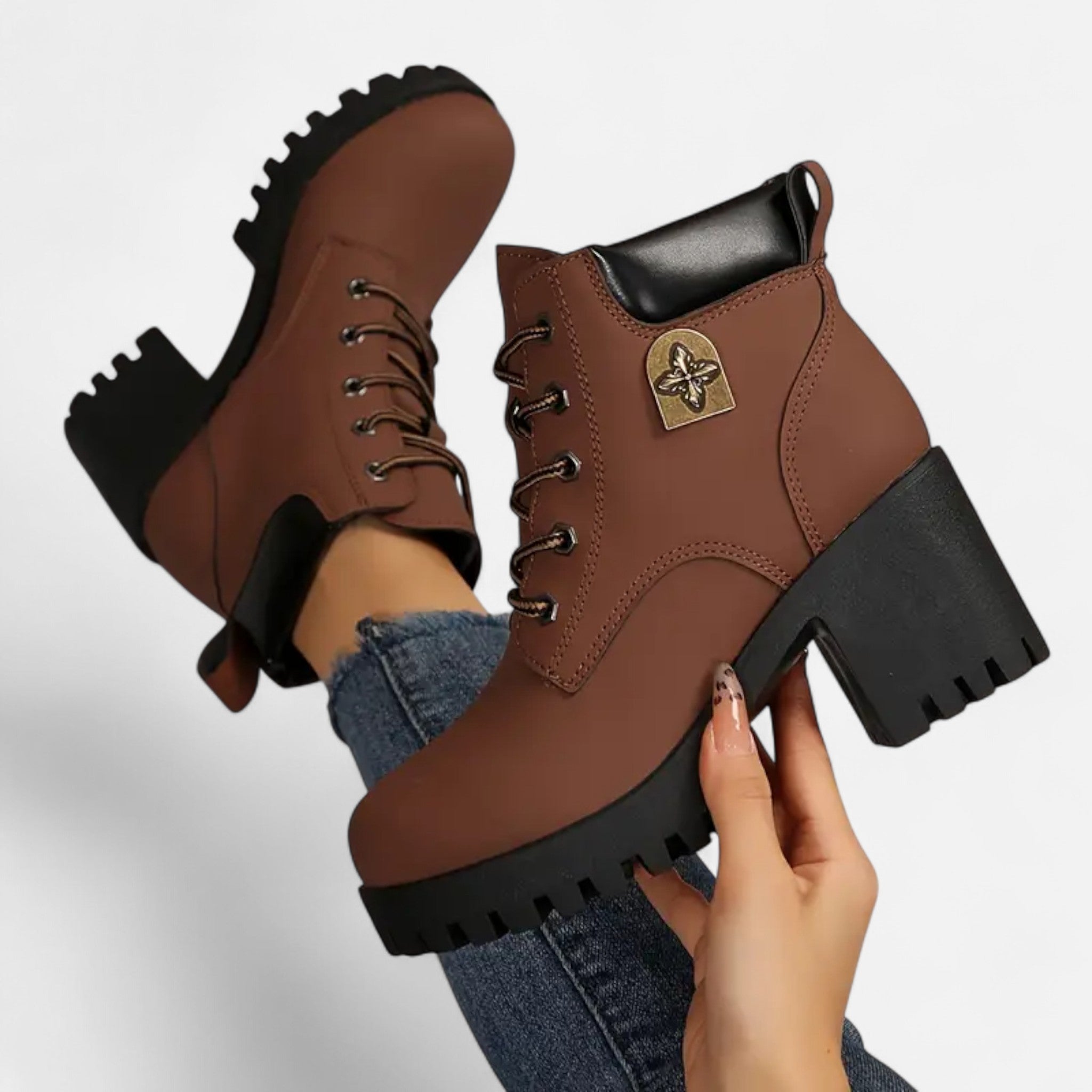 Gilduro | Women’s Lace-Up Classic Fashion Boots