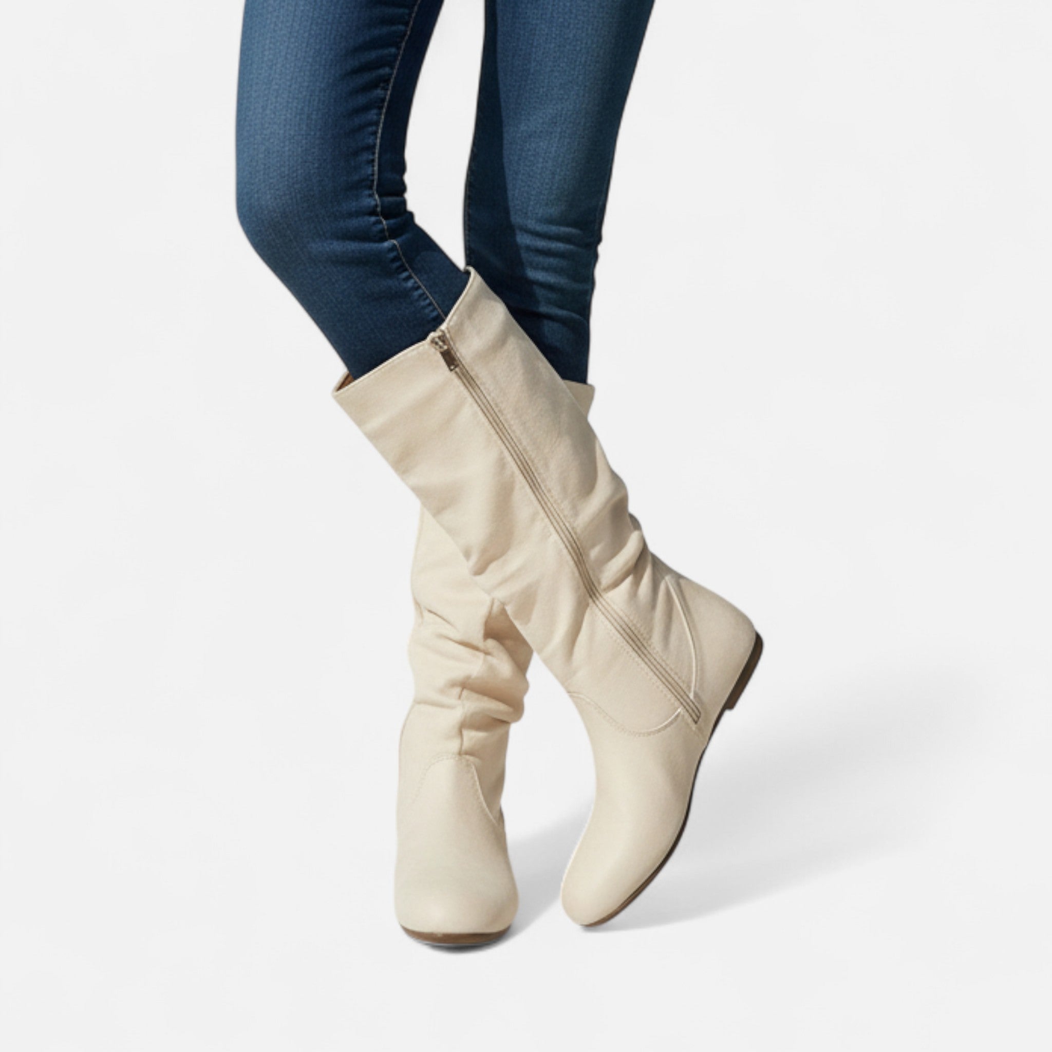 Gilduro | Women’s Pleated Mid-Calf Ankle Boots