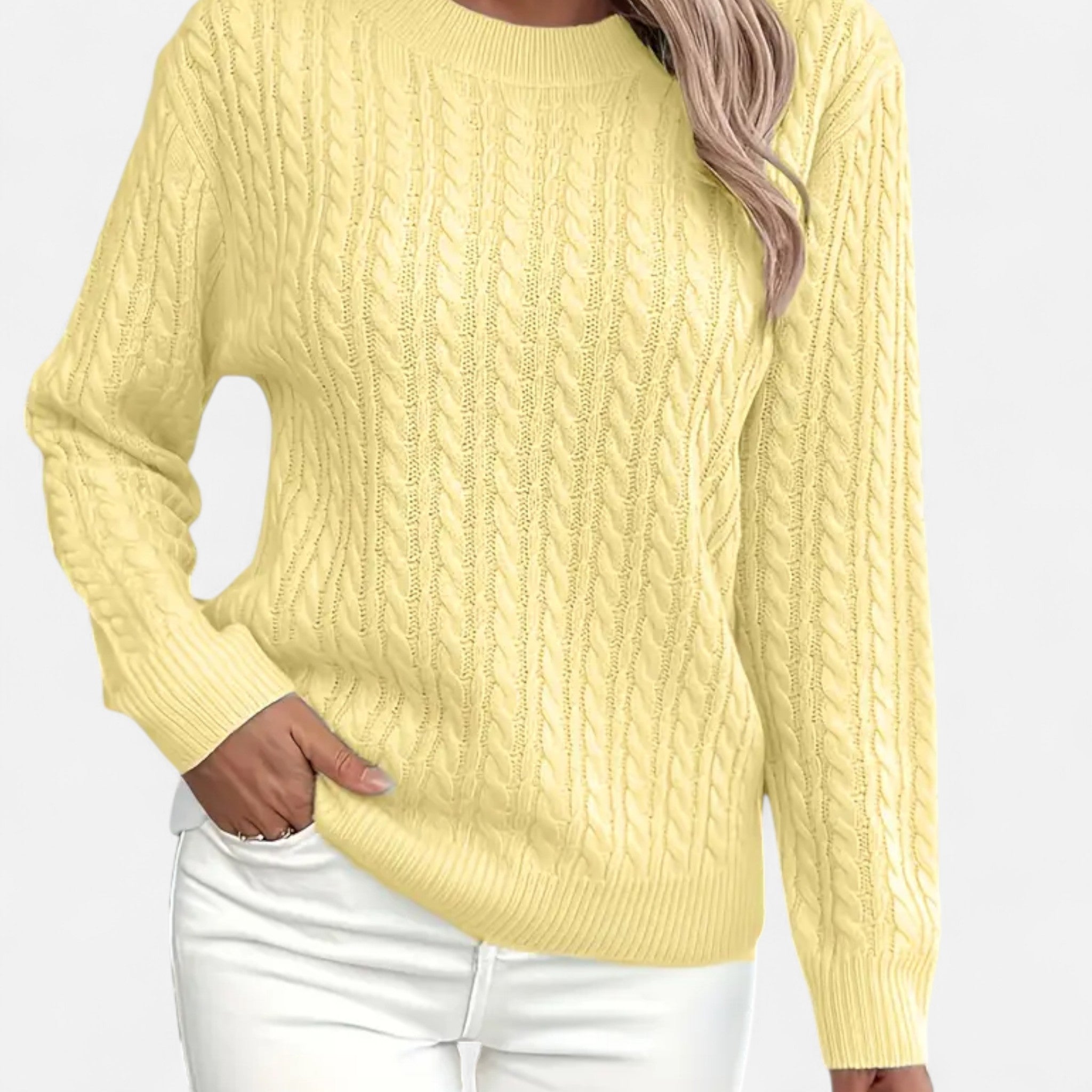 Gilduro | Women’s Casual Loose-Fit Round Neck Sweater