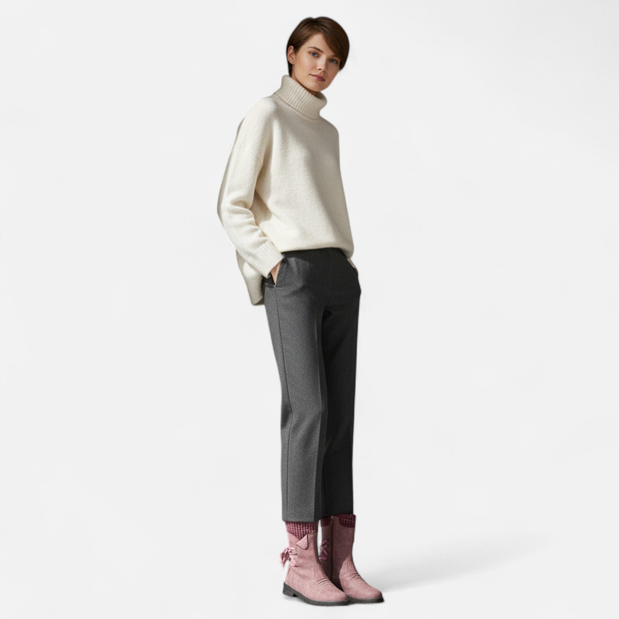 Gilduro | Women’s Vintage Lace-Up Mid-Calf Boots