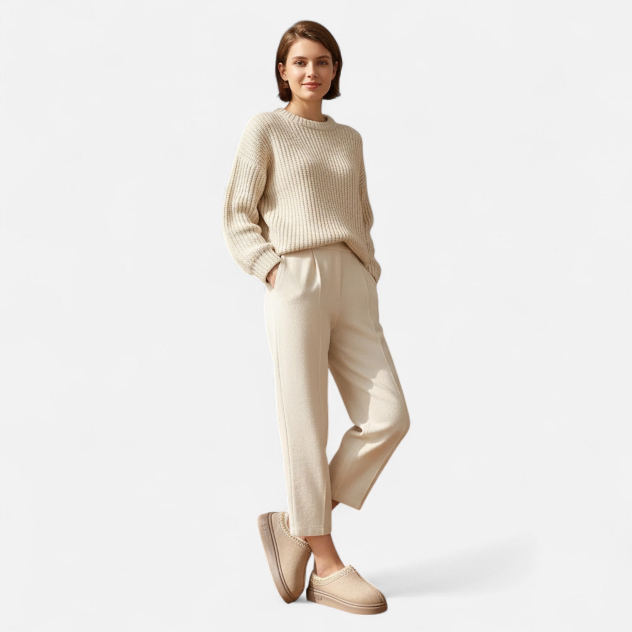 Gilduro | Women’s Elegant Lace-Trimmed Slippers