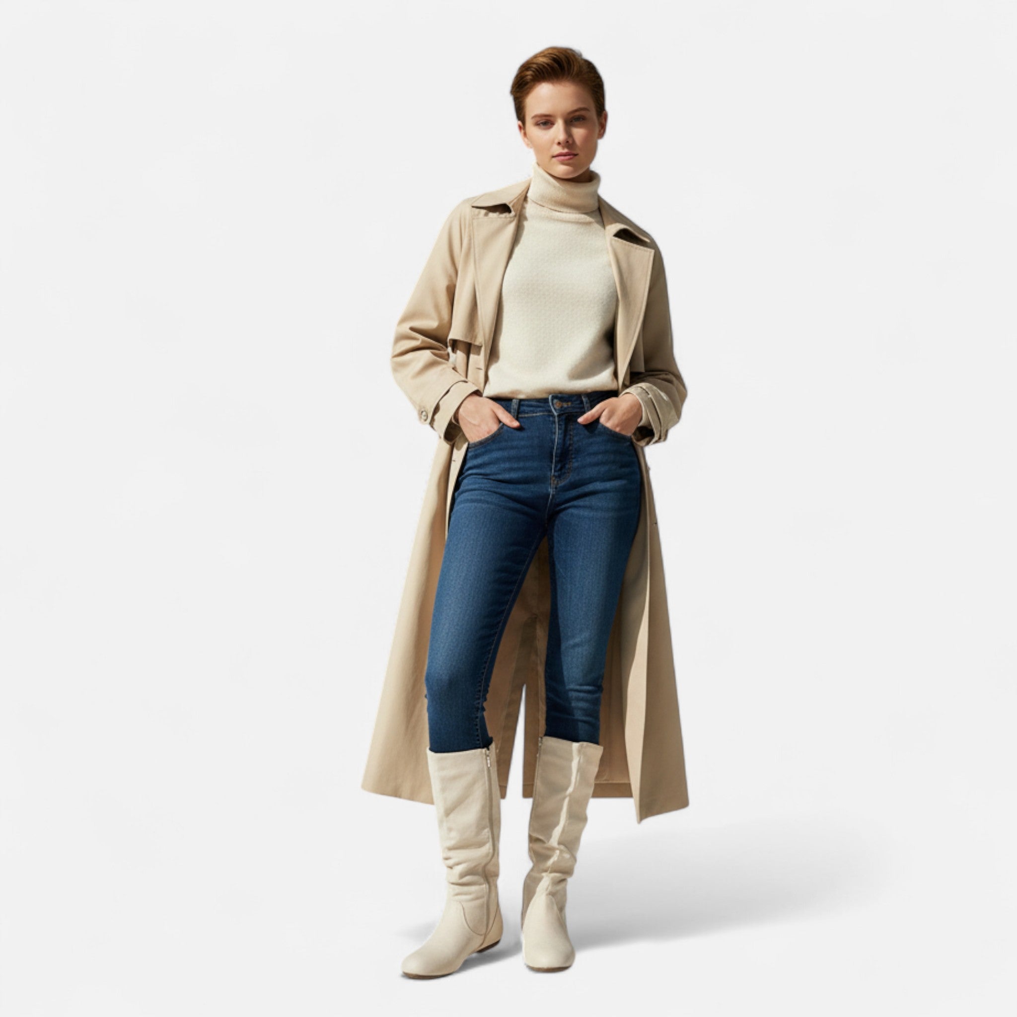 Gilduro | Women’s Pleated Mid-Calf Ankle Boots