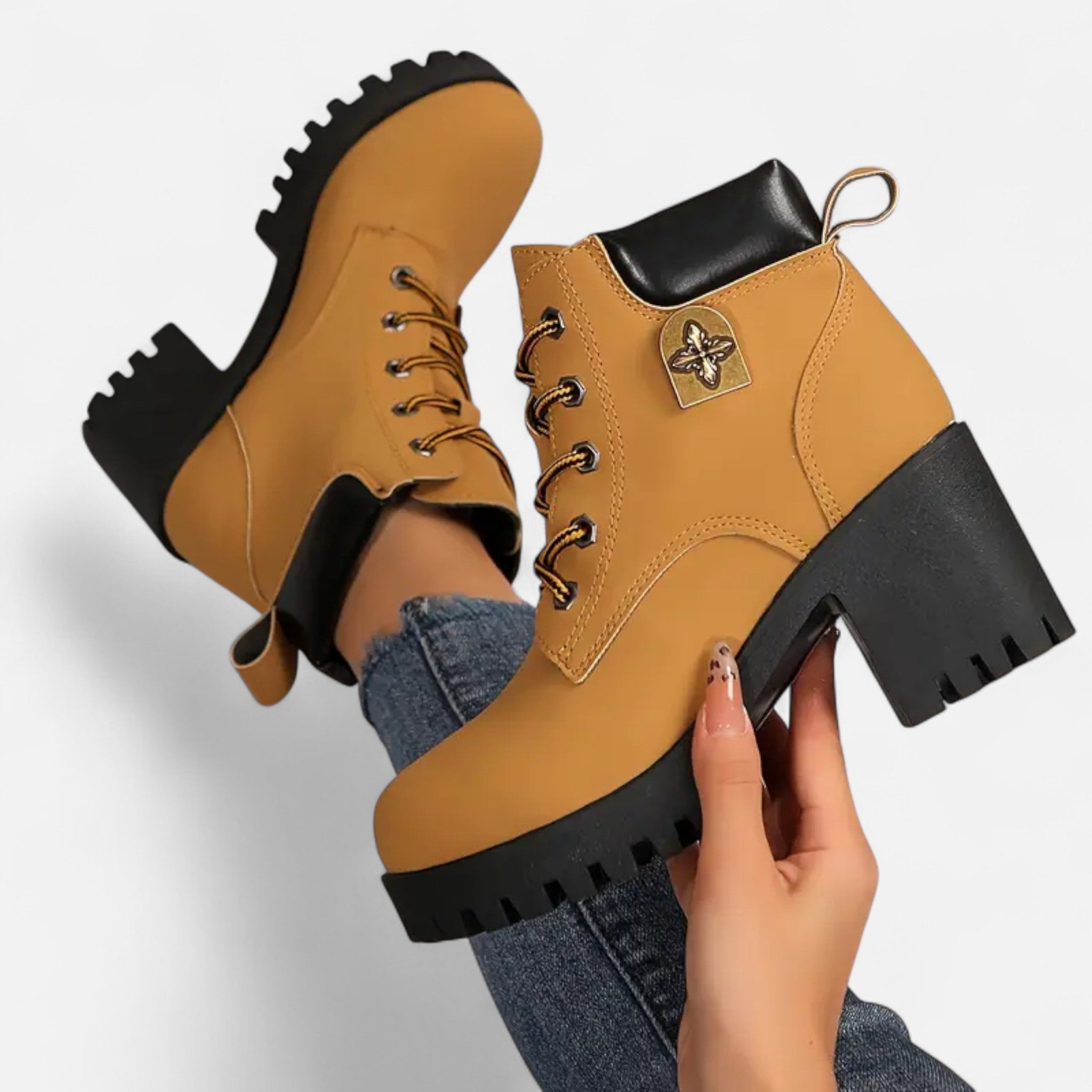 Gilduro | Women’s Lace-Up Classic Fashion Boots