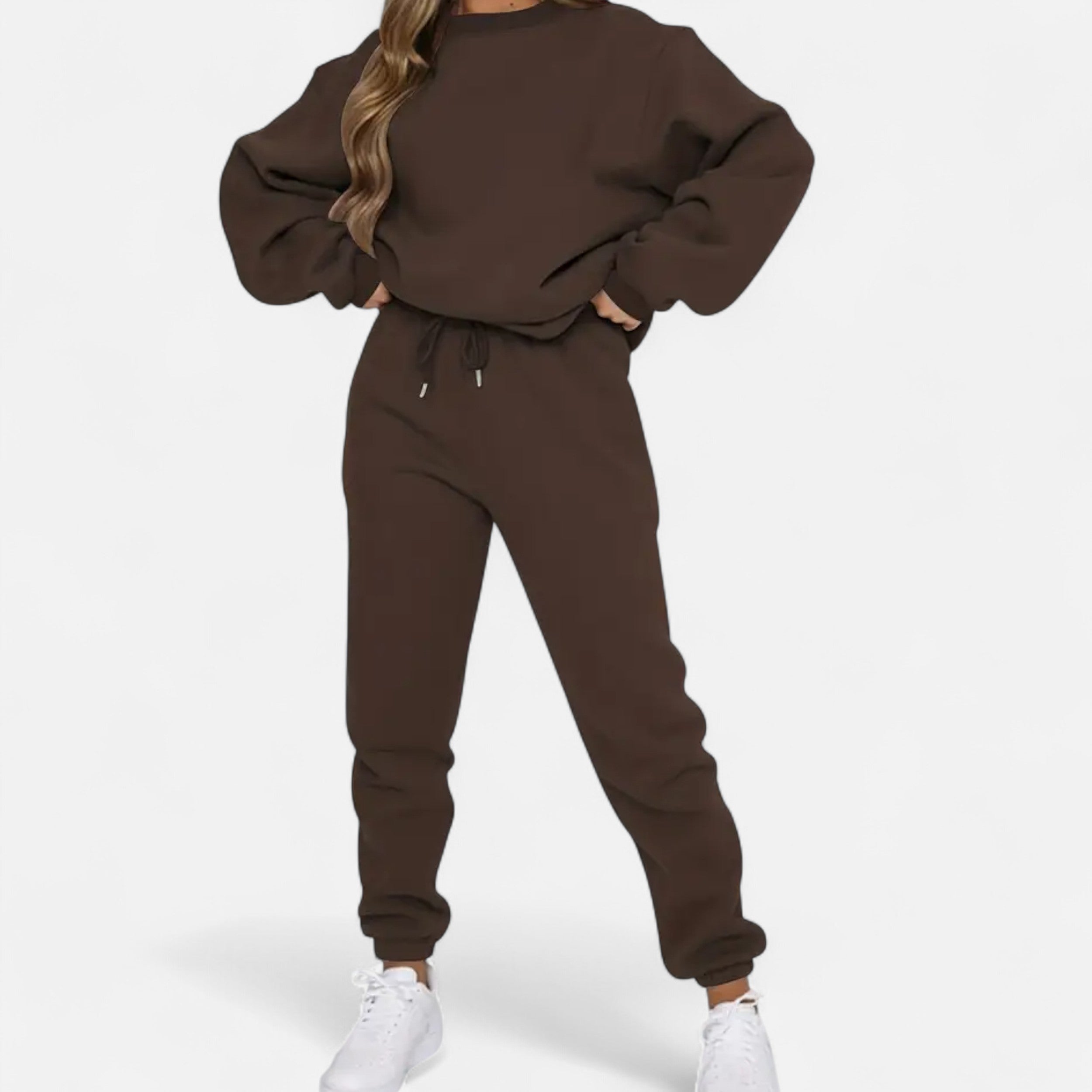 Gilduro |Women’s Casual Two-Piece Pullover &amp; Drawstring Pants Set