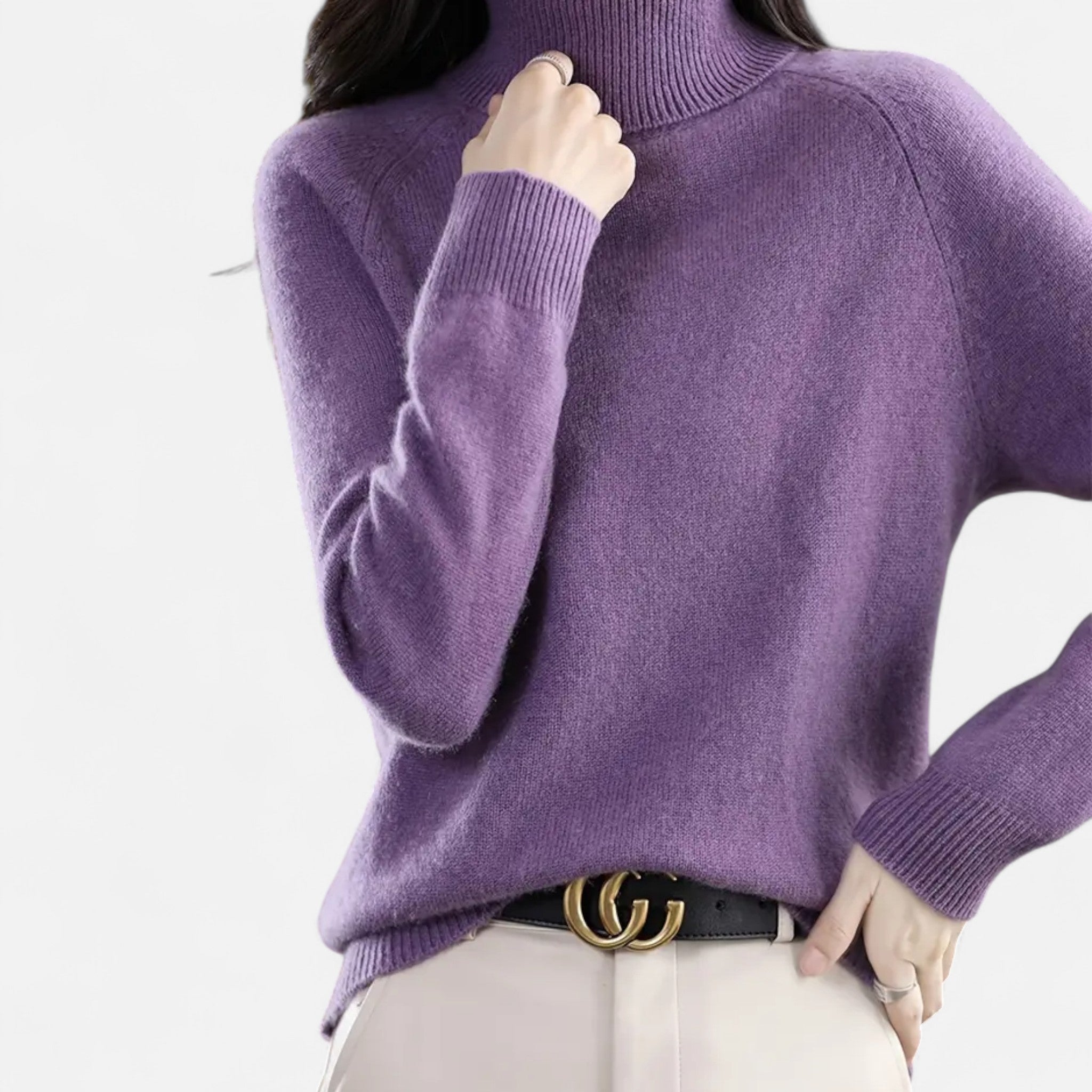 Gilduro | Women’s Classic Turtleneck Knit Sweater